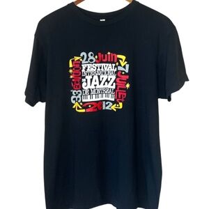 Montreal International Jazz Festival 2012 Piano Keys Black T Shirt L